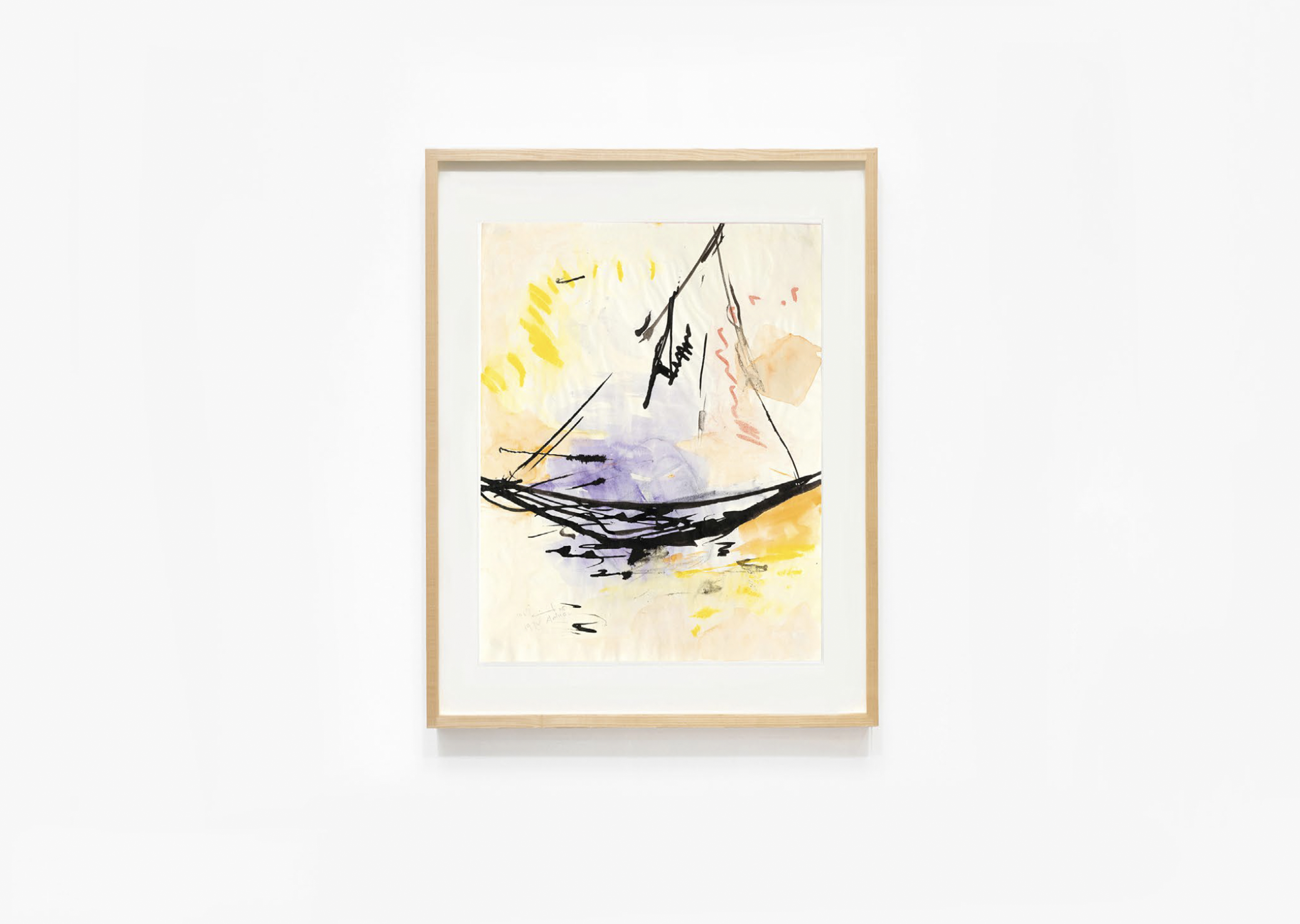 oeuvre Caïque Etel Adnan